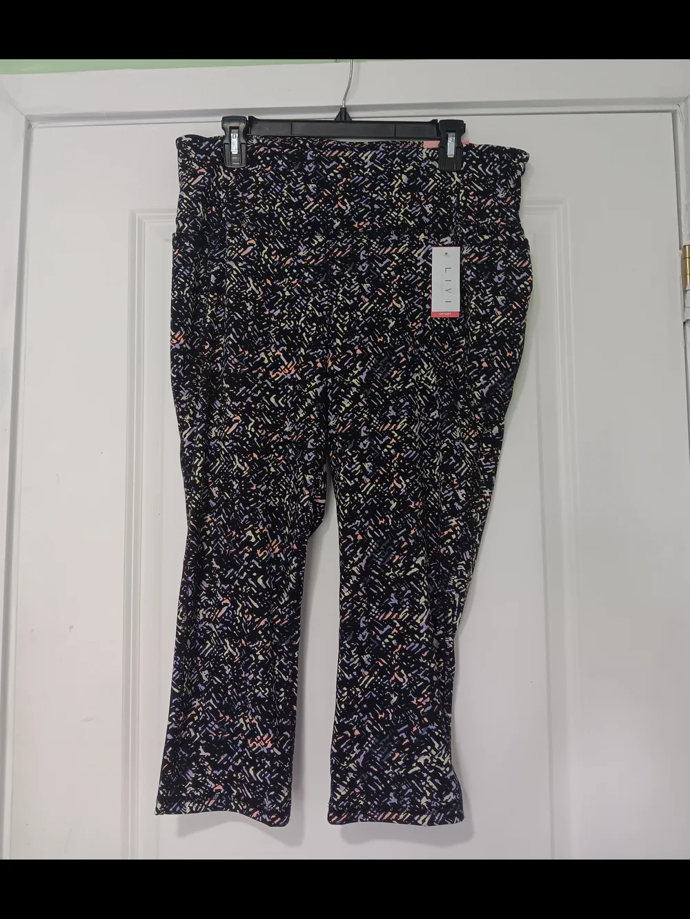 Multicolor Patterned Pull-On Pants